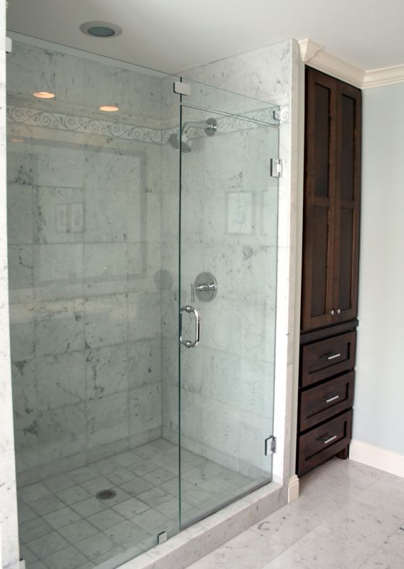 Walk-In Shower with Frameless Glass